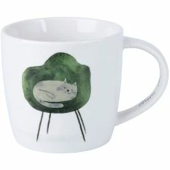 Flash Sale 💯 Maxwell and Williams Marc Martin Feline Friends Mug 400ml - One Eye Open 🔔