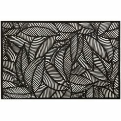 Best reviews of 🔥 Maxwell and Williams Table Accents Cut-Out Placemat 45x30cm Leaf Black 🤩