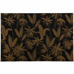 Budget 🤩 Maxwell and Williams Table Accents Jungle Placemat 45x30cm Black & Gold 👍
