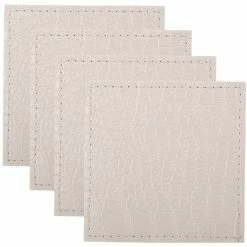 Top 10 🧨 Maxwell and Williams Table Accents Leather Look Alligator Coaster 10x10cm Set of 4 White 😀