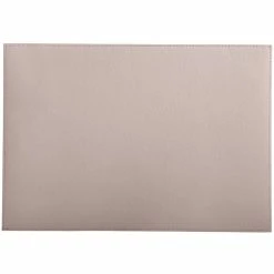 New ❤️ Maxwell and Williams Table Accents Leather Look Cowhide Placemat 43x30cm Salt 👏