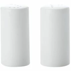 Promo 🥰 Maxwell and Williams White Basics Cylindrical Salt And Pepper 🧨