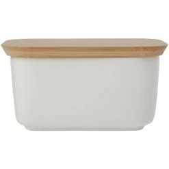Buy 🎉 Maxwell and Williams White Basics Butter Dish with Bamboo Lid 🌟