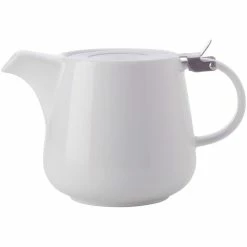 Cheap 😍 Maxwell and Williams White Basics Teapot With Infuser 1.2L - White ⭐