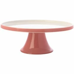 Outlet ⭐ Maxwell and Williams Mezze Cake Stand 30cm Coral Gift Boxed 🎁