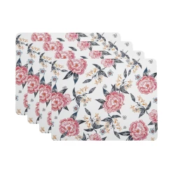 Cheap 🌟 Maxwell and Williams Peony Cork Back Placemat 34x26.5cm Set of 4 Gift Boxed ⭐