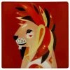 Outlet 💯 Maxwell and Williams Pete Cromer Wildlife Ceramic Square Coaster 9.5cm - Lion 🎁