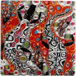 Budget ⌛ Maxwell and Williams Melanie Hava Jugaig-bana-wabu Ceramic Square Coaster 10cm ⌛
