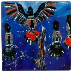 Best reviews of 🧨 Maxwell and Williams Melanie Hava Ceramic Square Coaster 10cm - Black Cockatoos 🔔