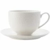 New 😉 Maxwell and Williams White Basics Diamonds Tea Cup And Saucer 220ml 🤩