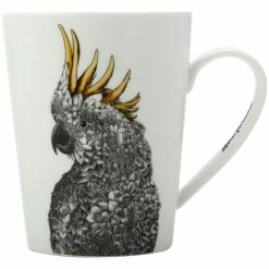 Best deal 🥰 Maxwell and Williams Marini Ferlazzo Birds Mug 450ml - Tall Cockatoo 🎁