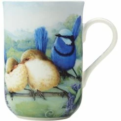 Promo 🔔 Maxwell and Williams Birds Of Australia Anniversary Mug - Splendid Fairy Wren ⌛