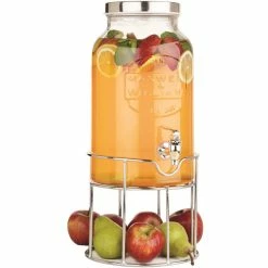 Best Pirce ❤️ Maxwell and Williams Olde English Juice Jar And Stand 5.6L Silver ⌛