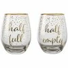Best Pirce ❤️ Maxwell and Williams Celebrations Stemless Glass 500ml Set of 2 Full Empty Gift Boxed 🎉