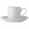 Promo 🌟 Maxwell and Williams White Basics Straight Demi Cup And Saucer 100Ml 🧨
