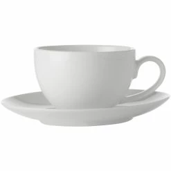 Flash Sale 🌟 Maxwell and Williams White Basics Coupe Demi Cup And Saucer 100Ml 🛒
