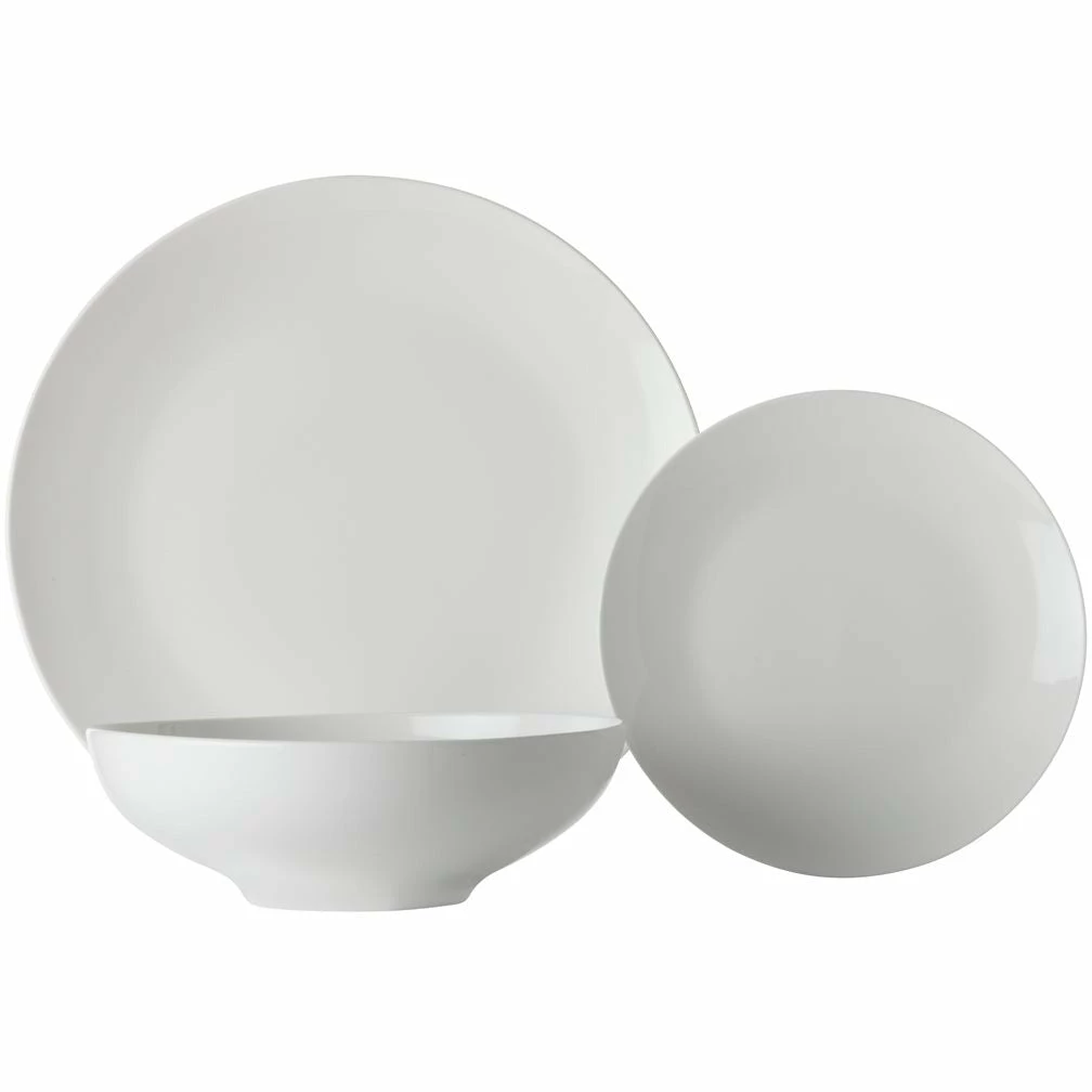 New ⌛ Maxwell and Williams White Basics Tribeca 18 Piece Coupe Dinner Set ✔️ 1 New ⌛ Maxwell and Williams White Basics Tribeca 18 Piece Coupe Dinner Set ✔️