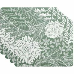 Cheap ✔️ Maxwell and Williams Island Cork Back Placemat 34x26.5cm Set of 4 Green Gift Boxed 🔥