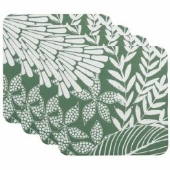 Brand new 🛒 Maxwell and Williams Island Cork Back Coaster 10.5cm Set of 4 Green Gift Boxed 😉