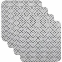 Promo ⭐ Maxwell and Williams Semaphore Cork Back Coaster 10.5cm Set of 4 Gift Boxed 🎉