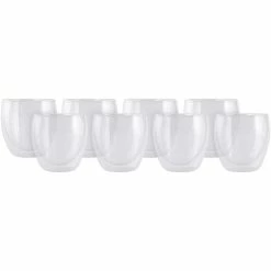 Best Sale 👏 Maxwell and Williams Blend Double Wall Cup 250ml Set of 8 🔥