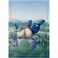 Best Sale ✔️ Maxwell and Williams Birds Of Australia Anniversary Tea Towel - Splendid Fairy Wren ⌛