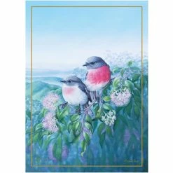 Coupon ✔️ Maxwell and Williams Birds Of Australia Anniversary Tea Towel - Rose Robin 😉