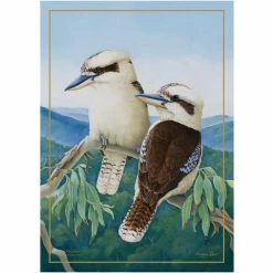 Hot Sale ✔️ Maxwell and Williams Birds Of Australia Anniversary Tea Towel - Kookaburra 🎉