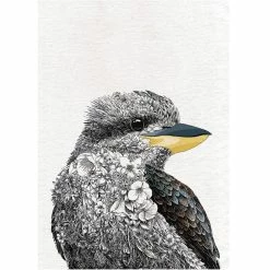 Promo 😉 Maxwell and Williams Marini Ferlazzo Birds Tea Towel 50cm x 70cm - Kookaburra 😍