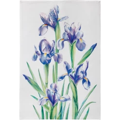Outlet 🥰 Maxwell and Williams Katherine Castle Floriade Tea Towel 50x70cm Irises 😀
