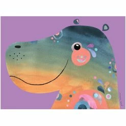 Cheapest ✨ Maxwell and Williams Pete Cromer Wildlife Tea Towel 50x70cm - Hippo 💯