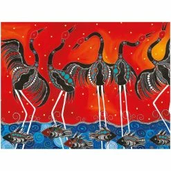 Buy 🔥 Maxwell and Williams Melanie Hava Jugaig-Bana-Wabu Tea Towel 50X70cm Brolgas Symphony ✨