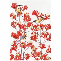 Cheap ✔️ Maxwell and Williams Royal Botanic Gardens - Garden Friends Tea Towel 50X70Cm Spinebill 😍