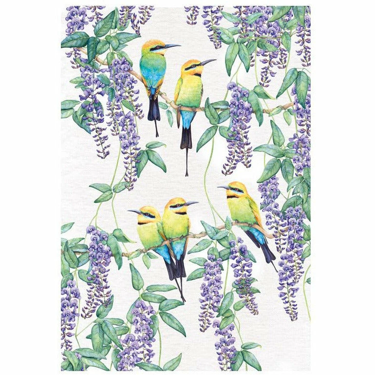 Promo 💯 Maxwell and Williams Royal Botanic Gardens - Garden Friends Tea Towel Rainbow Bee-Eater 👍 1 Promo 💯 Maxwell and Williams Royal Botanic Gardens - Garden Friends Tea Towel Rainbow Bee-Eater 👍