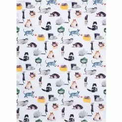 Coupon 😀 Maxwell and Williams Marc Martin Feline Friends Tea Towel 50x70cm 🎉