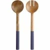 Hot Sale 🥰 Maxwell and Williams Mezze Salad Servers Mango Wood 31cm Denim - 31cm / Denim 🔔