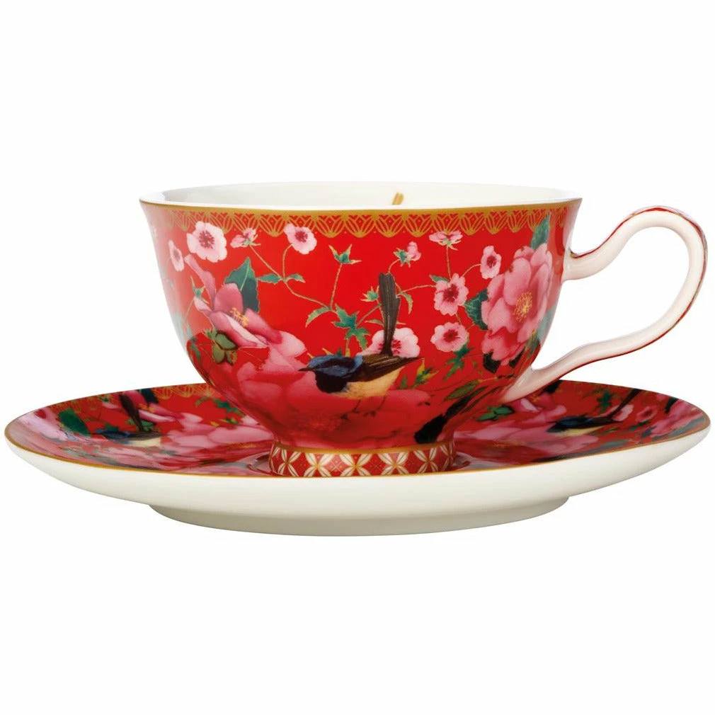 Discount 😉 Maxwell and Williams Teas And CS Silk Road Footed Cup And Saucer 200ml - Cherry Red 🥰 1 Discount 😉 Maxwell and Williams Teas And CS Silk Road Footed Cup And Saucer 200ml - Cherry Red 🥰