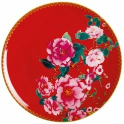 Deals ✨ Maxwell and Williams Teas And CS Silk Road Coupe Plate 19.5cm - Cherry Red ✔️