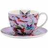 Best Pirce ⌛ Maxwell and Williams Gabby Malpas Posey Breakfast Cup & Saucer 400ml Perennial Penstemons Gift Boxed 🎉