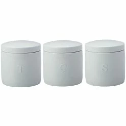 Promo 🧨 Maxwell and Williams Epicurious Canister 600ml Set Of 3 White Gift Boxed 🎉