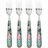 Best Sale 😍 Maxwell and Williams Teas And CS Silk Road Cake Fork Set Of 4 - Aqua 🧨