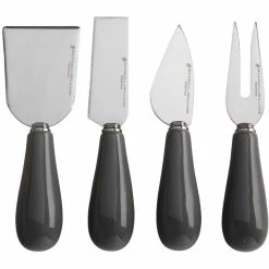 Budget 🔔 Maxwell and Williams Mezze Cheese Knife Set 4 Piece Charcoal Gift Boxed 🧨