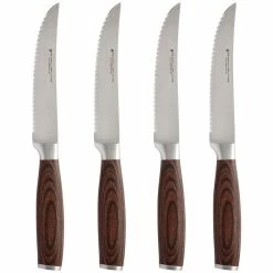 Deals ⌛ Maxwell and Williams Stanton Steak Knife Set 4 Piece Wood Gift Boxed 🔥