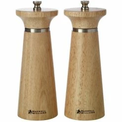 Brand new ❤️ Maxwell and Williams Oslo Salt And Pepper Mill Set 16cm - Natural Gift Boxed ✨