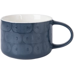 Budget 🤩 Maxwell and Williams Crest Jumbo Mug 500ML Indigo Blue 😉