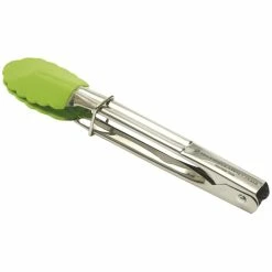 New 🥰 Maxwell and Williams Grabbers Mini Tongs 18cm Silicone Lime 💯