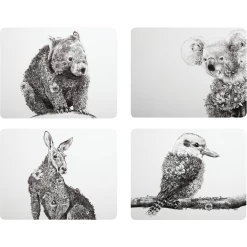 Top 10 ⌛ Maxwell and Williams Marini Ferlazzo Animals of Australia Cork Back Placemat 34x26.5cm Set of 4 Assorted Gift Boxed 🌟