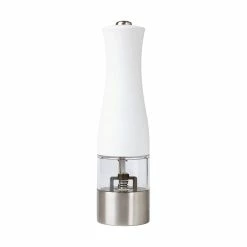 Cheapest 👏 Maxwell and Williams Cosmopolitan Electric Salt/Pepper Mill 21cm White Gift Boxed 🔔