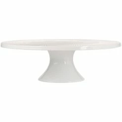 New 🔔 Maxwell and Williams White Basics Diamonds Footed Cake Stand 30cm Gift Boxed ❤️