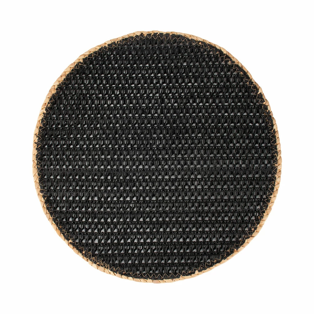 Outlet 🎉 Maxwell and Williams Table Accents Placemat 38cm Round Black Natural ⭐ 1 Outlet 🎉 Maxwell and Williams Table Accents Placemat 38cm Round Black Natural ⭐